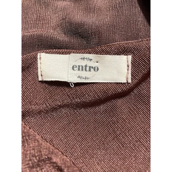 NWOT - Entro One Shoulder Long Sleeve Silky Body Suit - Picture 3 of 5